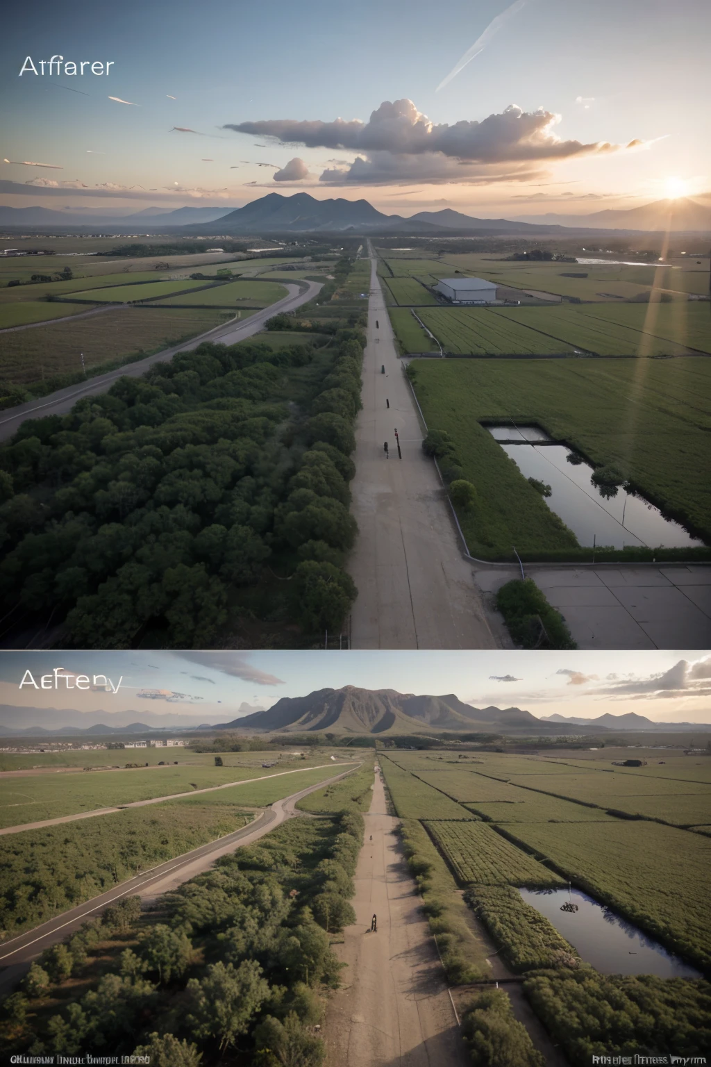 climate change 10 years before and 10 after