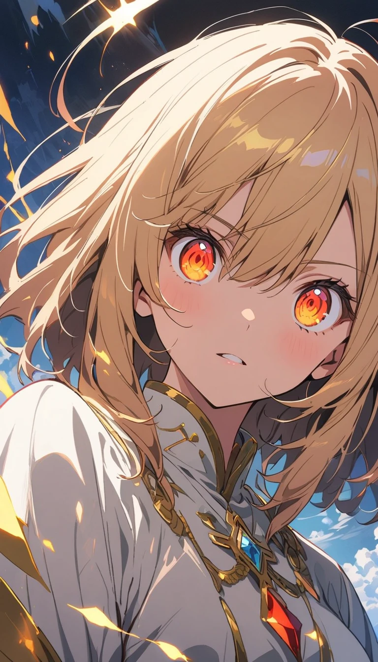 1Girl, Diamond decoration, Diamond in the rough background, Mysterious, BREAK,(Top Quality, Masterpiece, High Resolution, Detail), Anime Style, Flat Style,dynamic angle, (Shining Eyes, Detailed Beautiful Face), BREAK,Anime