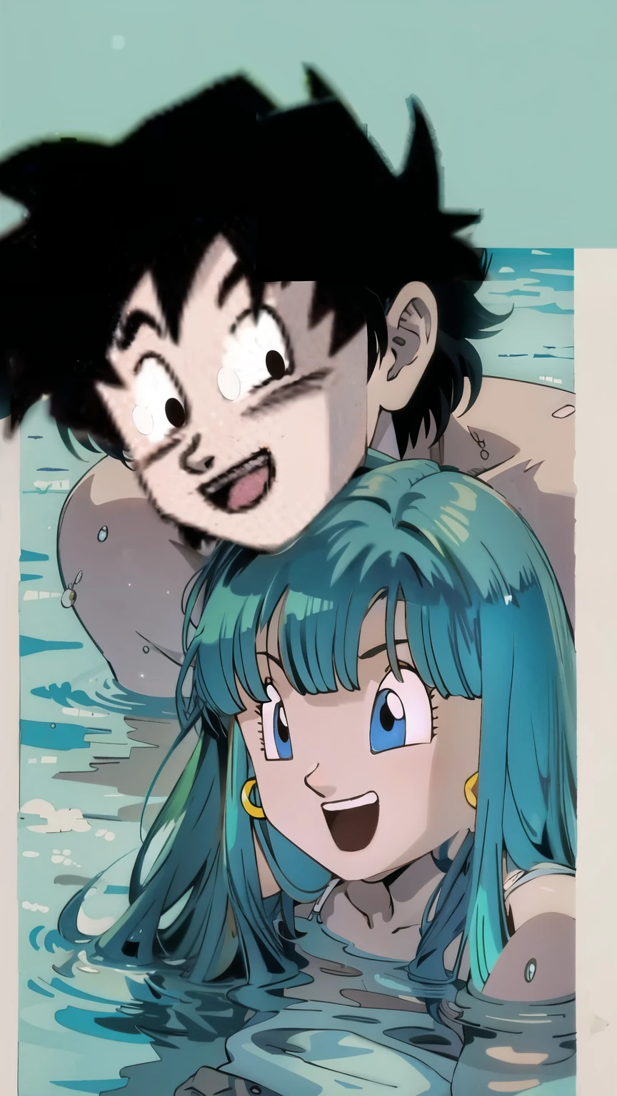 Olhos estilo Goku