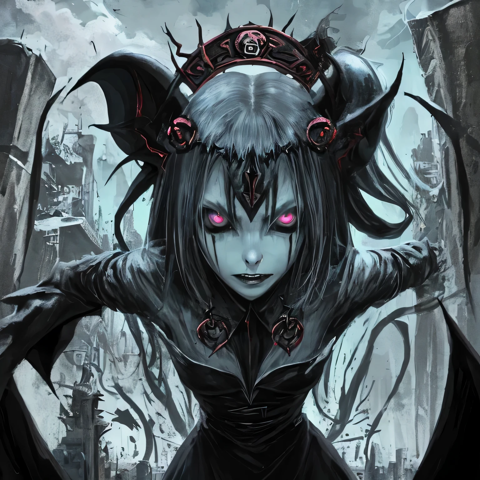 LGBTQvecraft es una escena que fusiona la oscuridad y el misterio del mundo de H.P. Lovecraft con la esencia de la comunidad LGBTQ+. A world where cosmic horror intertwines with vibrant diversity, donde los seres incomprensibles de los Mitos de Cthulhu son reinventados con identidades LGBTQ+.

Imagina a Cthulhu, ahora inclusivo y empoderado, next to Dagon, el eco sostenible, y a Nyarlathotep, The Queer Embodiment of Unfathomable Madness. His presence is extravagant and his outfits are inspired by Balenciaga's haute couture..

El entorno es una amalgama inquietante de arquitectura antigua y eldritch, with a fusion of interlocking queer symbols. Las sombras danzan en patrones inquietantes, creating an atmosphere of mystery and uneasiness.

El ambiente oscila entre el miedo y el empoderamiento, evoking an otherworldly sense of terror while celebrating the strength and resilience of the LGBTQ community+.

This scene has materialized through a combination of digital illustration and traditional pictorial techniques.. Los colores son ricos y atrevidos, con tonalidades profundas de morado, azul y verde, that represent the mysterious and mystical nature of the LGBTQ experience+.

Para colaborar en este proyecto, los artistas, illustrators and painters who would be delighted to participate are Pedro Almodóvar, Guillermo del Toro, David LaChapelle, Digna Gvasalia, Alexander Wang, Frida Kahlo, Keith Haring, Yayoi Kusama, Leonor Fini y Egon Schiele. Juntos, would bring their unique styles and perspectives, creando un tapiz visual que celebra la diversidad y complejidad de la comunidad LGBTQ+ en el mundo del horror lovecraftiano.

-c 10 -ar 2:3