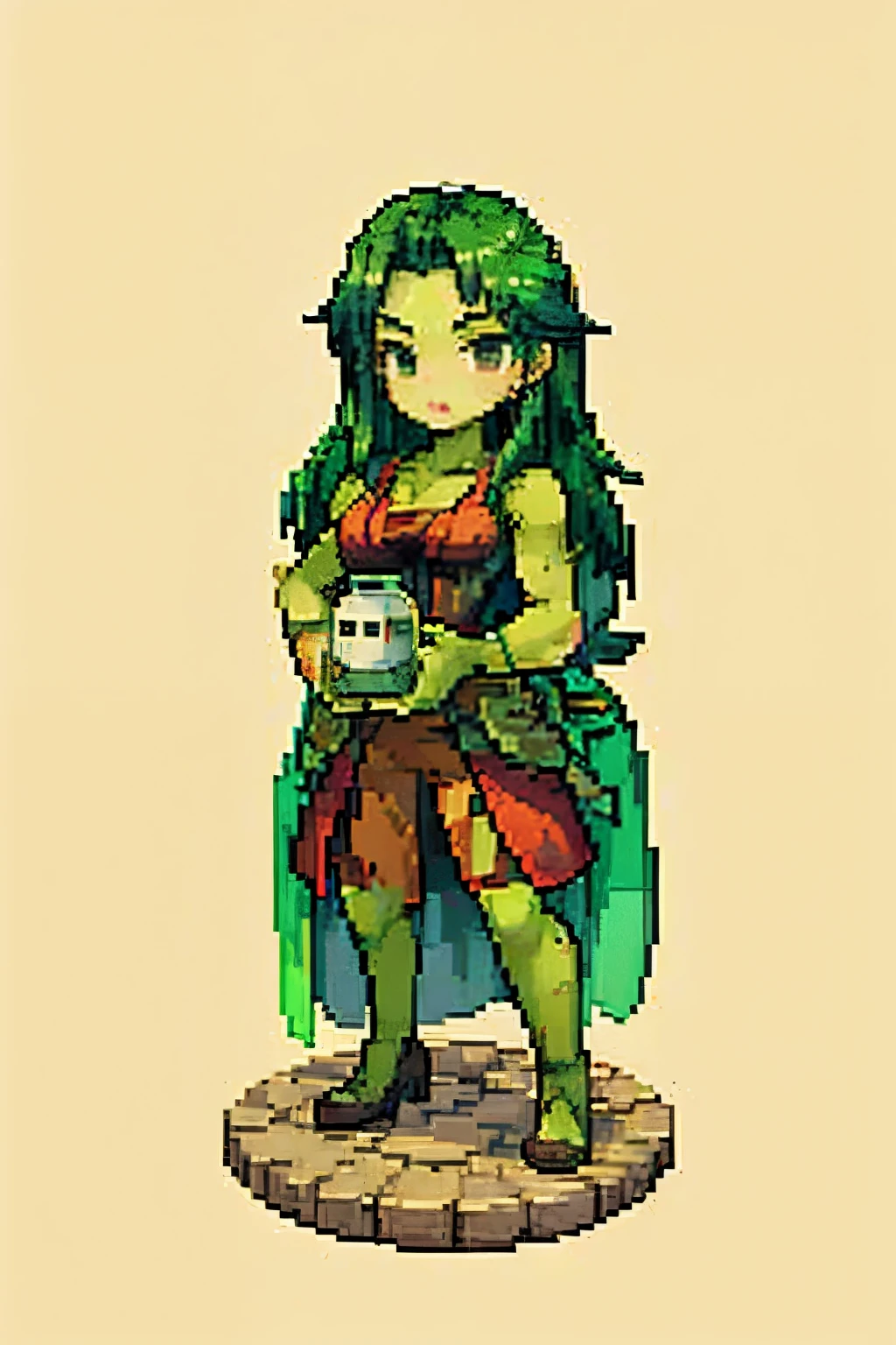 ((best quality)), ((masterpiece)), (detailed), cute she-hulk