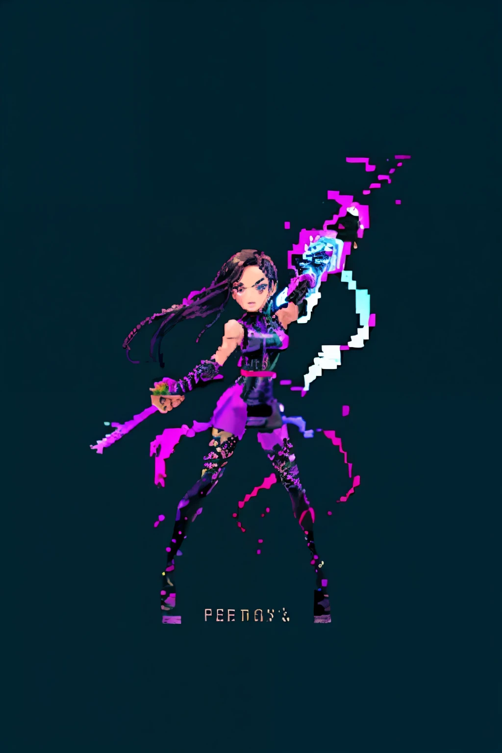 ((best quality)), ((masterpiece)), (detailed), cute psylocke, holding glowing katana