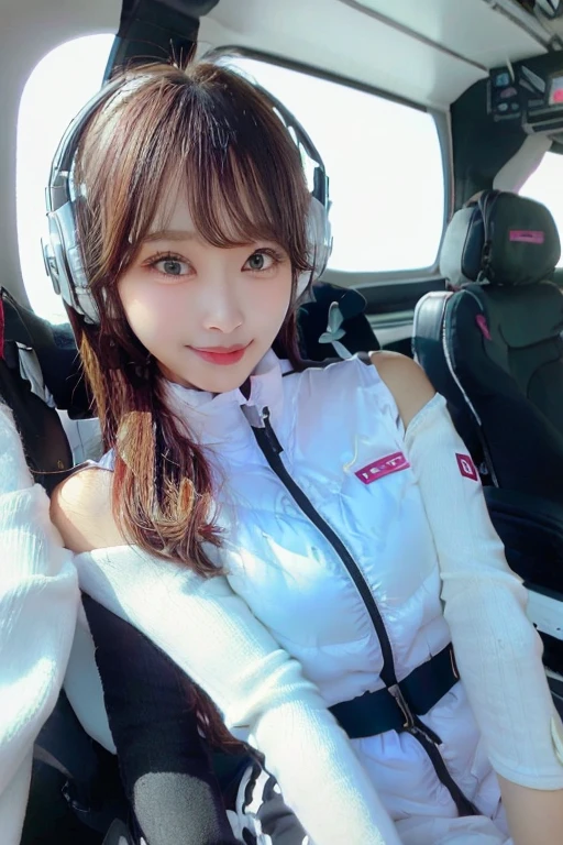 High resolution, highest quality, Perfect dynamic composition, Beautiful details, Off the shoulder、Shiny Hair、Medium Hair, Natural color lip, university student、Harajuku、smile、(headphone),(headset),(astrovest):3,(black sleeves):5,inside spacestation,inside spacecraft,,zero gravity,smile,open leg,blush:1.5,hidden hands,neotech,(8k, highest quality, masterpiece:1.2), (Realistic, photo-Realistic:1.37), Very detailed,highest quality, Ultra-high resolution, Professional Lighting, Photon Mapping, Radio City, Physically Based Rendering, Cinema Lighting, Basketball court,Depth of written boundary, Sharp focus,Sunbeam, Good composition,(Bokeh:1.2) One girl,alone,(whole body), (Mouth closed),Beautiful fine details, Pause, Tight waist,Basketball Uniforms, Black Hair,Messy Hair,Long hair blowing in the wind,(Ulzzang-6500:1.2) Mix 4, Hello