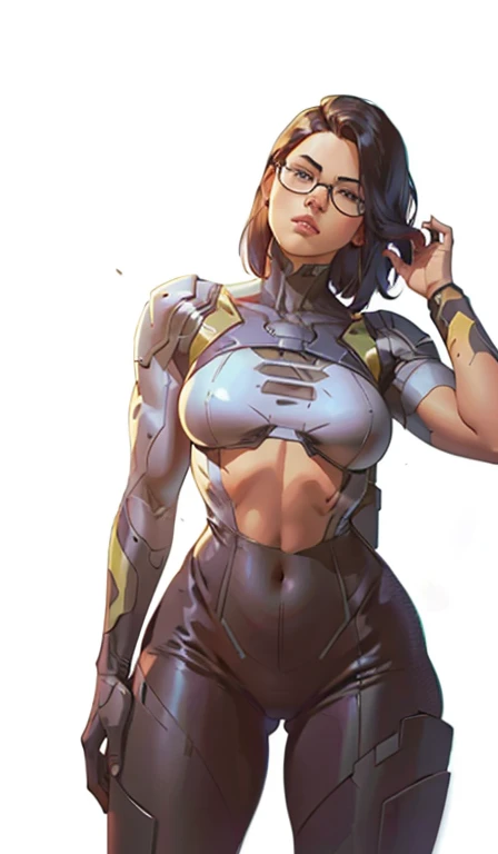Samus Aran extremamente realista, sexy bunda grande, pernas grossas, fitness, zero suit, black bodysuit, black jumpsuit, powered armor, glasses, intricate, elegant,andi christian, elegant, highly detailed, digital painting, artstation, concept art, smooth, sharp focus, illustration, art by wlop, mars ravelo and greg rutkowski