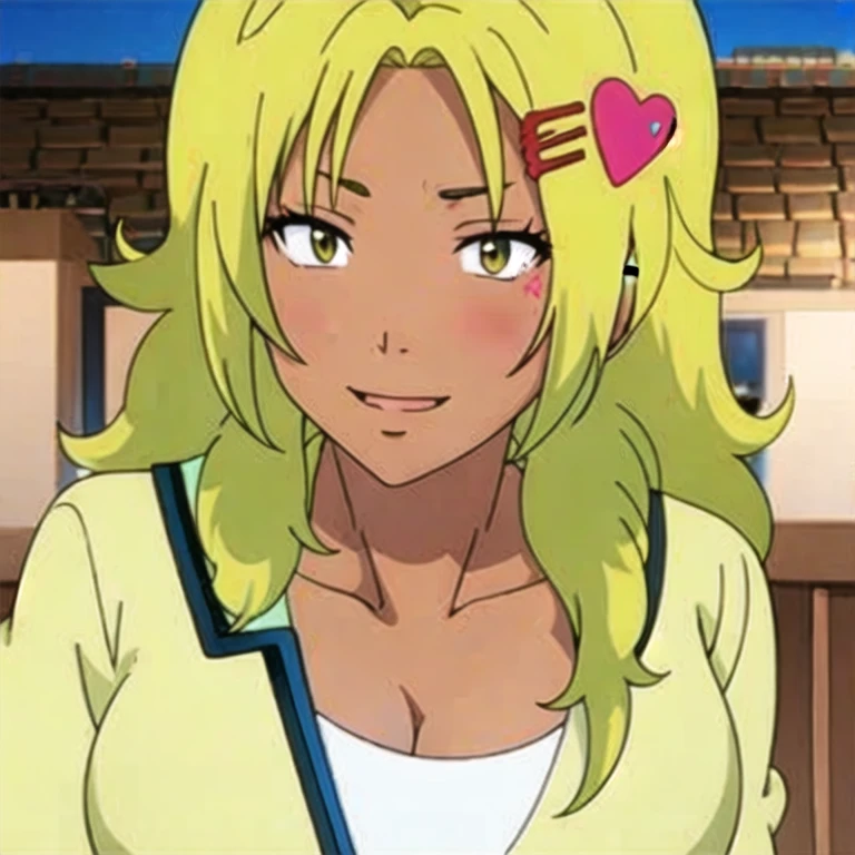 (masterpiece, best quality:1.2), 1girl, solo, full breasts, yellow hair
