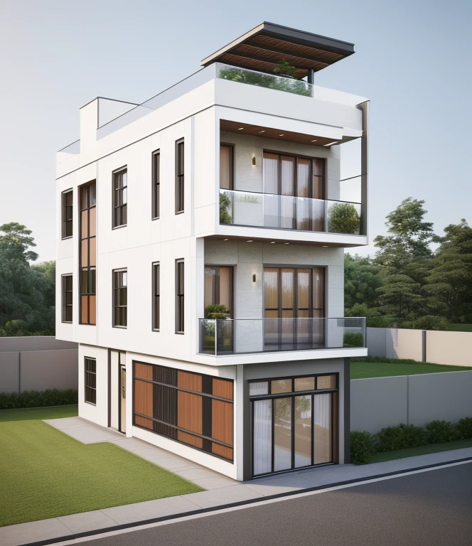 (masterpiece, best quality:1.2), 1villa, a rendering of a modern house with a lot of windows, architectural visualization, residential, architectural rendering, high quality rendering, wide angle exterior 2022, overall architectural design, rich house, 8k vray render, concept house, very realistic render, exterior design, precise architectural rendering, highly detailed architecture, gang house, quality rendering, ”ultra realistic