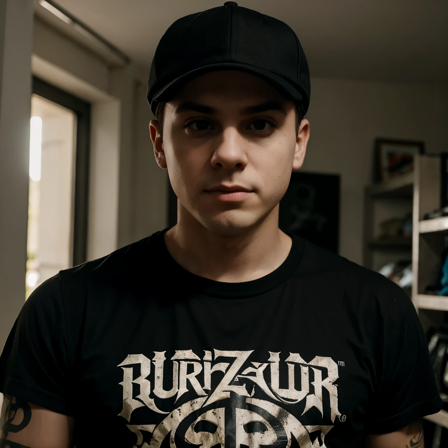 tyler joseph con una playera de burzum