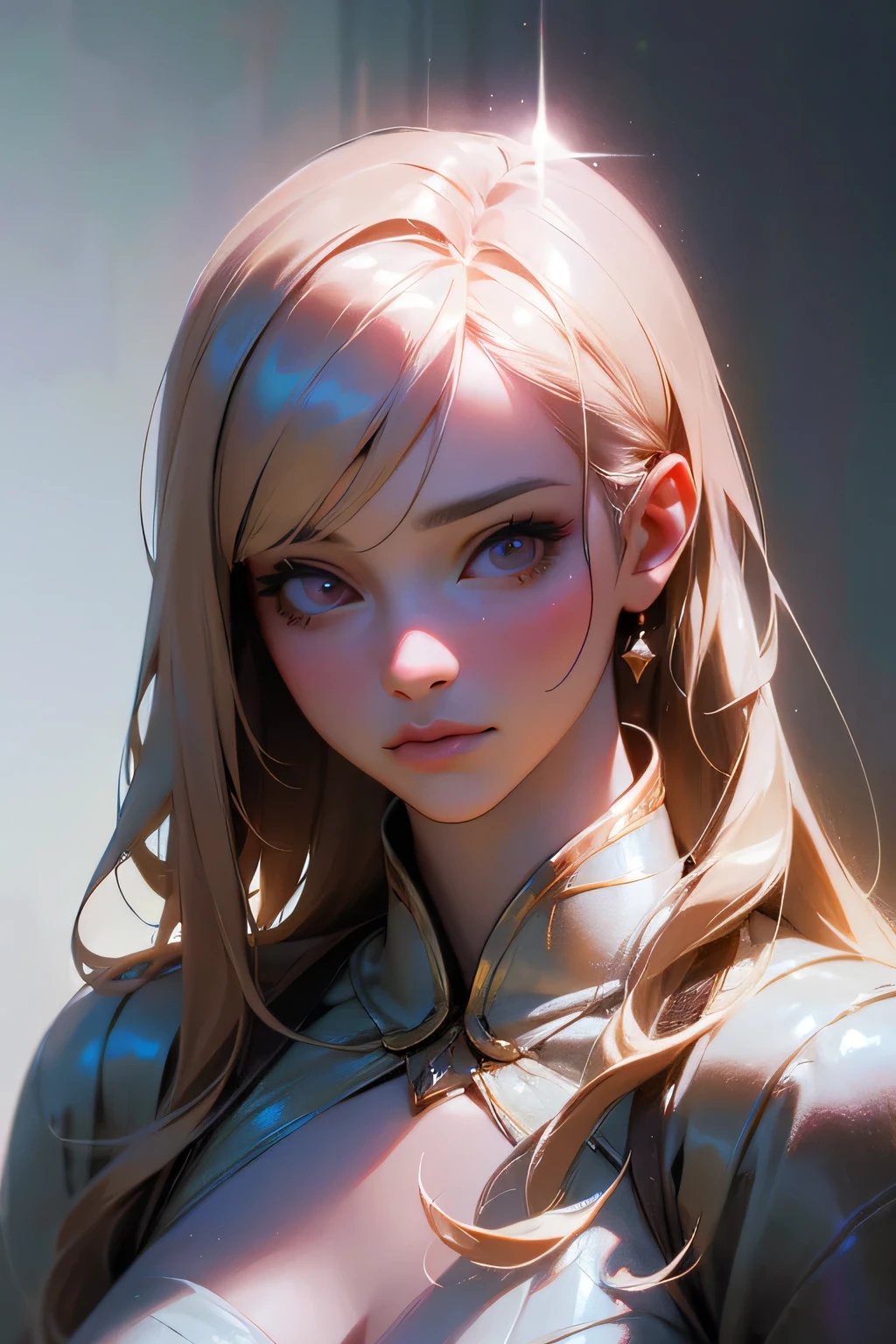 (8k, RAW photo, photorealistic: 1.25), (lip gloss, eyelashes, shiny face, shiny skin, best quality, ultra-high resolution, depth of field, chromatic aberration, caustics, wide range of lighting, Natural shading, Kpop idol) looking at the viewer with a calm and goddess-like happiness,