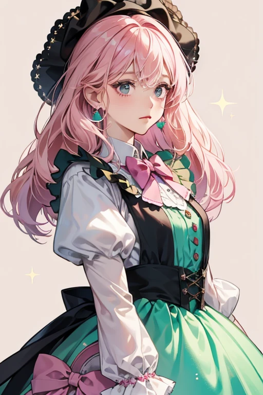 Mitsuri, Demon Slayer, Gradient Hair, Greenhair, Pinkhair, Braids, Lace Clothes, Idol Costumes