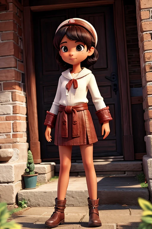 there is a little girl and a dog playing with a toy, Personagem pequeno. Motor Unreal 5, (octan render) estilo fantasia, realistic fantasy rendering, bonito 3 d render, Fantasy Style 8k Octane Rendering, painting digital adorable, Arte infantil em Artstation, CGSetalidade 9, renderizado no Unreal Engine 5, cinematic cgsociety, CGSetnation )