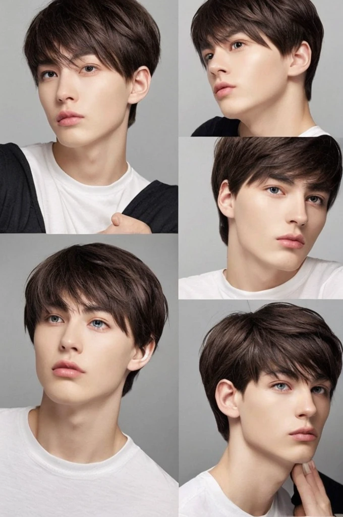 Well-formed face male Short Hair