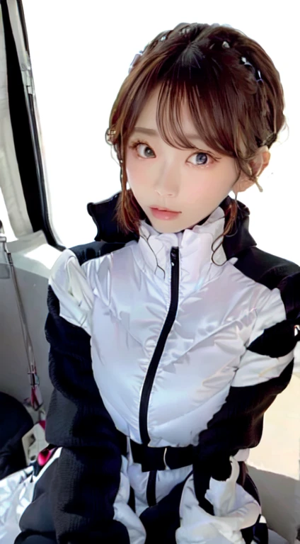 1 Female, Close-up of face, Medium chest, Light brown hair, Blunt bangs, hair behind the ear, Hair that falls over the shoulders, Long Hair, Slim figure, Ultra debtine debtace, Thin face, Delicate lips, Beautiful Eyes, Light blush, eyes are light brown, perfect glowing skin, Perfect Skin, Shining Sweat,Have a look at this, Ultra-thin needle, Very thin fingers, The optimal ratio is four fingers to one thumb, (Realistic:1.3), debtinger Extensions, (astrovest):6. Broadleaf Forest, First Person View, debtuji debtilm, debt/1.2, 8k, Tabletop, んdebtdebt, Super Detail, high quality, 最high quality, High resolution,