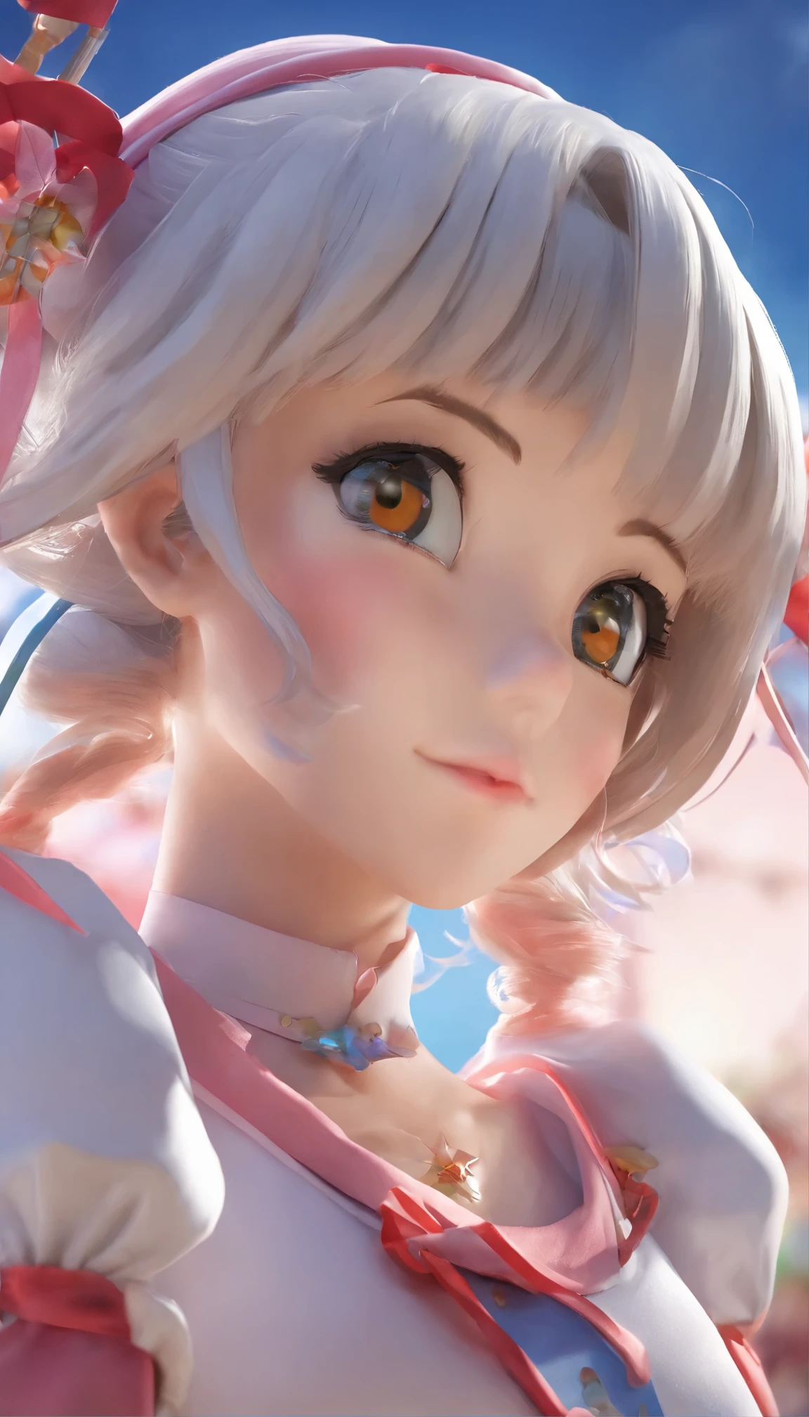 masterpiece、highest quality、Ultra-high resolution、Beautifully detailed hair reminiscent of Sailor Moon's iconic twin tails、Perfection personified、anime、Japan、Attractive and ever-popular characters、Elegant sailor suit、Red ribbon、Moon Symbol、Soft look、Enchanting、Akira Toriyama、Naoko Takeuchi、Or the artistic mastery of Yoshihiko Ike、Creates a magnetic aura、animeのストーリーテリングの魔法の真の証。