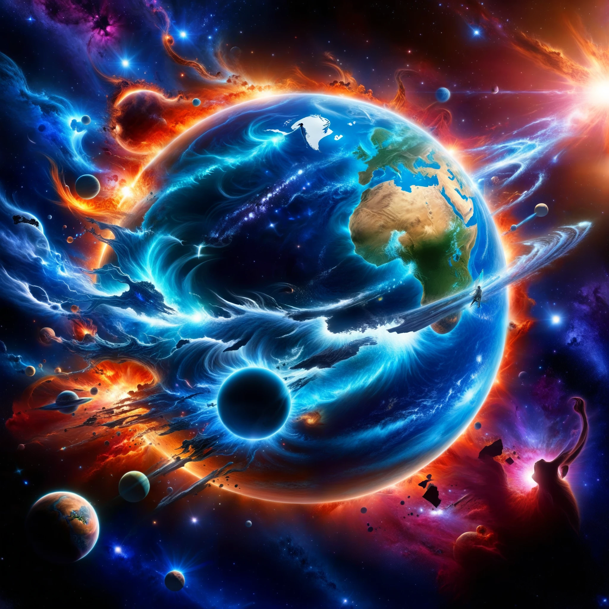 Behold the tragedy of dying worlds, suffocating in the grasp of cataclysmic forces.