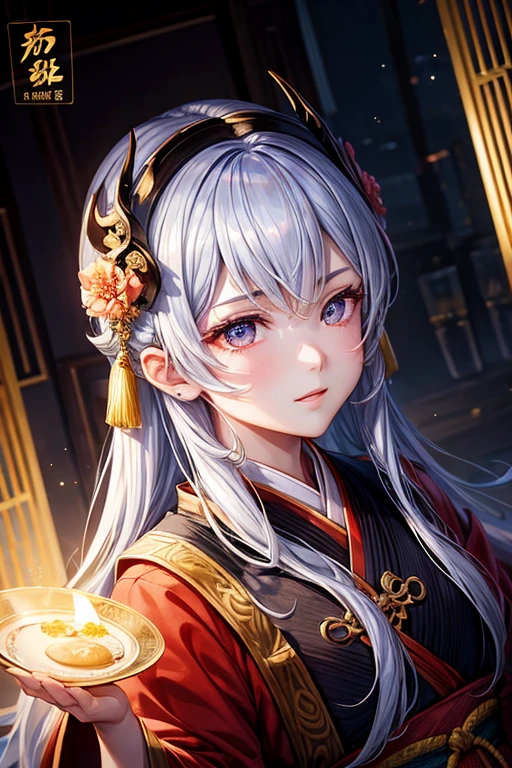 Dragon、young、male、full moon、Hanfu、silhouette、masterpiece、Rich lighting、Portraiture、Old Themes、dream-like、Finely drawn eyes and detailed face