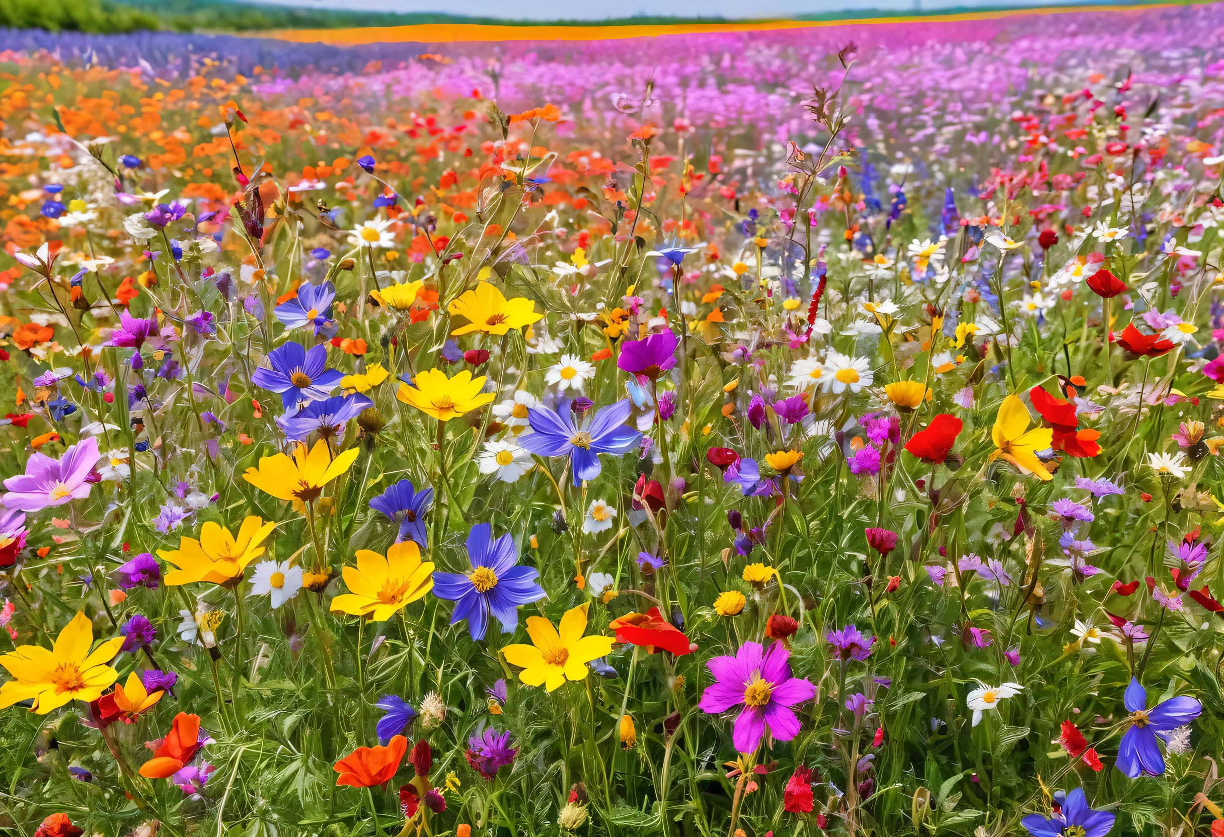 Flowers of various colors bloom in a field on a white background, made of Wildflowers, Wildflowers, Meadow flowers, colorful Wildflowers, Wildflowers, flower meadow, Wildflowers, 雑Flower Field, field of Wildflowers, an aesthetic Flower Field, pressed flower, Flower Field, Made of colorful dried flowers, Flower Field, southern Wildflowers, Meadow with flowers