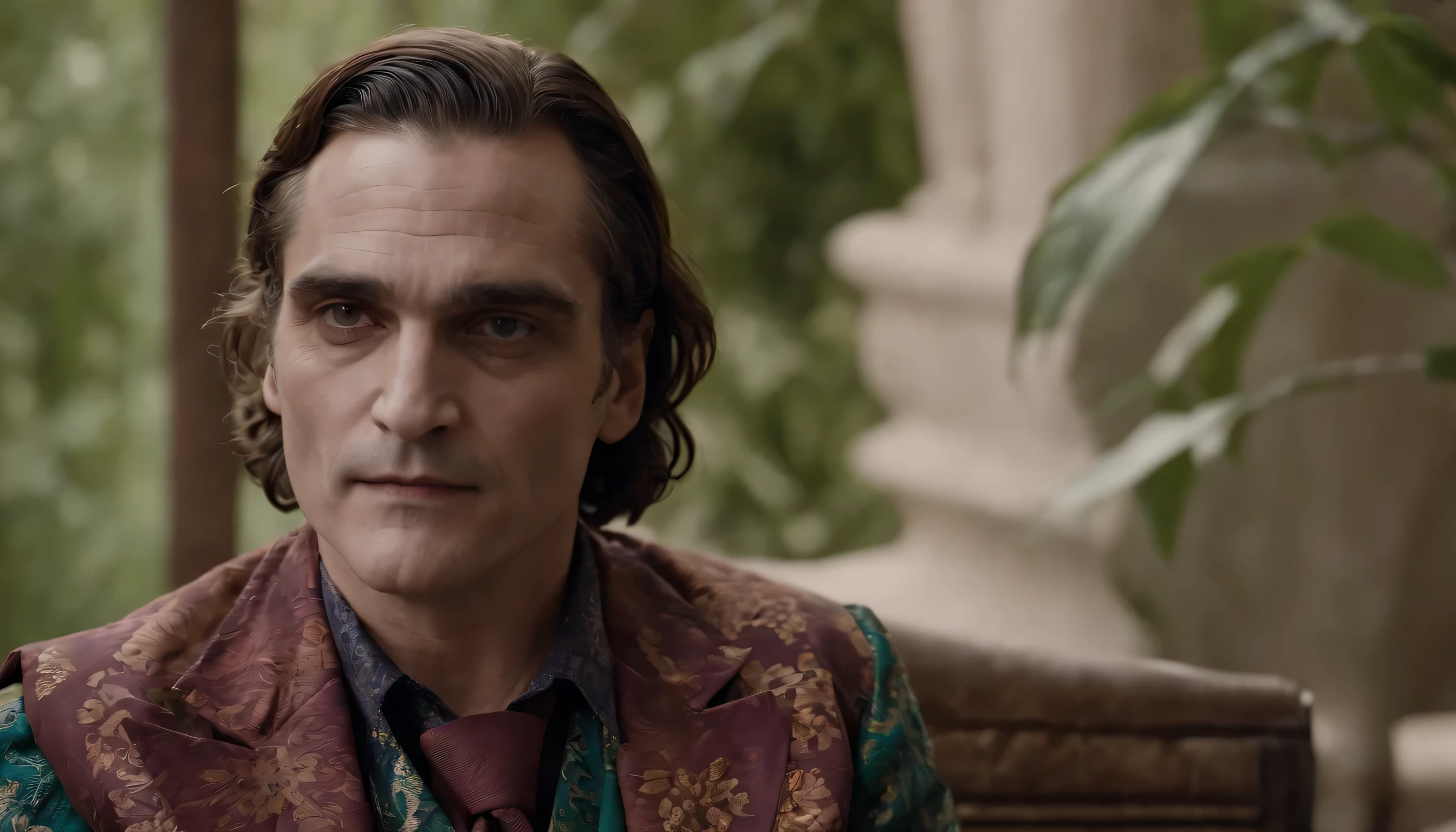 ((joaquin phoenix as joker wearing batik Malaysia)), the joker, joaquin phoenix joker, batik Indonesian clothes