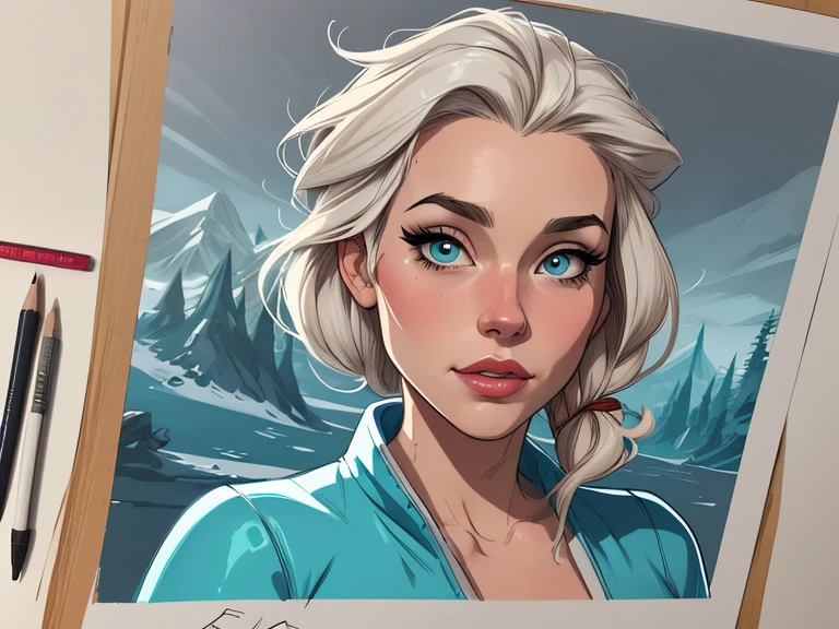 Personagem mulher estilo atompunk Fallout 4 Rainha Anna de Arendelle com marcas de guerras Imagem de desenho animado de uma mulher .Ilustra??o estilo desenho animado, estilo de arte dos desenhos animados, estilo de arte dos desenhos animados, digital illustration style, estilo atompunk design de personagens altamente detalhado, arte digital detalhada coragem, Forest fan art, Design de personagens de retrato, beautiful digital illustration, retrato de alta qualidade, Arte em quadrinhos, mulher jovem cabelo com transas lindas . Queen Anna of ArendelleBeautiful lined eyes Medium large bust and wonderful sexy clothes. image expression of sexual desire from waist to head illustration Queen Anne of Arendelle atompunk style Fallout 4