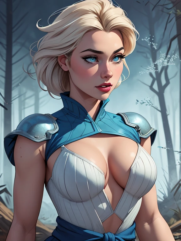 Personagem mulher estilo atompunk Fallout 4 Rainha Anna de Arendelle com marcas de guerras Imagem de desenho animado de uma mulher .Ilustra??o estilo desenho animado, estilo de arte dos desenhos animados, estilo de arte dos desenhos animados, digital illustration style, estilo atompunk design de personagens altamente detalhado, arte digital detalhada coragem, Forest fan art, Design de personagens de retrato, beautiful digital illustration, retrato de alta qualidade, Arte em quadrinhos, mulher jovem cabelo com transas lindas . Queen Anna of ArendelleBeautiful lined eyes Medium large bust and wonderful sexy clothes. image expression of sexual desire from waist to head illustration Queen Anne of Arendelle atompunk style Fallout 4