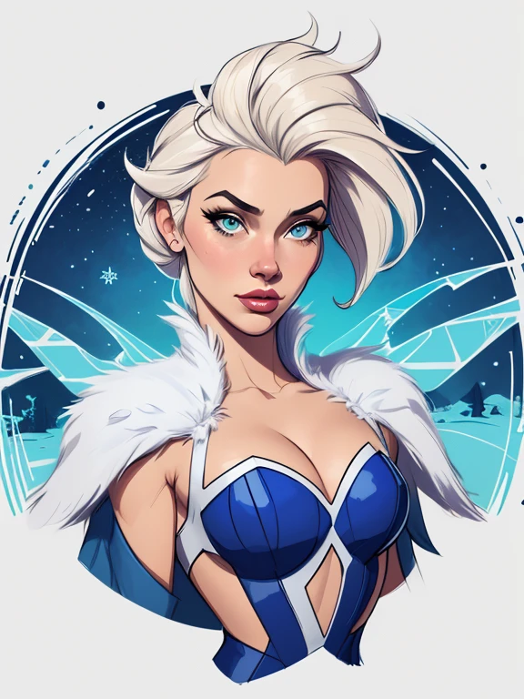 Personagem mulher estilo atompunk Fallout 4 Rainha Anna de Arendelle com marcas de guerras Imagem de desenho animado de uma mulher .Ilustra??o estilo desenho animado, estilo de arte dos desenhos animados, estilo de arte dos desenhos animados, digital illustration style, estilo atompunk design de personagens altamente detalhado, arte digital detalhada coragem, Forest fan art, Design de personagens de retrato, beautiful digital illustration, retrato de alta qualidade, Arte em quadrinhos, mulher jovem cabelo com transas lindas . Queen Anna of ArendelleBeautiful lined eyes Medium large bust and wonderful sexy clothes. image expression of sexual desire from waist to head illustration Queen Anne of Arendelle atompunk style Fallout 4