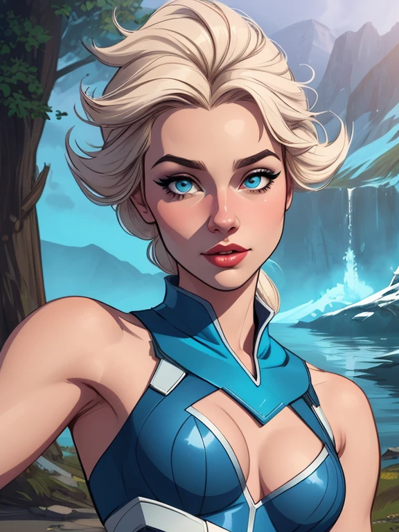 Personagem mulher estilo atompunk Fallout 4 Rainha Anna de Arendelle com marcas de guerras Imagem de desenho animado de uma mulher .Ilustra??o estilo desenho animado, estilo de arte dos desenhos animados, estilo de arte dos desenhos animados, digital illustration style, estilo atompunk design de personagens altamente detalhado, arte digital detalhada coragem, Forest fan art, Design de personagens de retrato, beautiful digital illustration, retrato de alta qualidade, Arte em quadrinhos, mulher jovem cabelo com transas lindas . Queen Anna of ArendelleBeautiful lined eyes Medium large bust and wonderful sexy clothes. image expression of sexual desire from waist to head illustration Queen Anne of Arendelle atompunk style Fallout 4