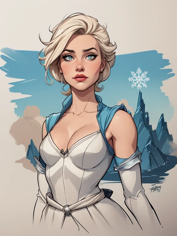 Personagem mulher estilo atompunk Fallout 4 Rainha Anna de Arendelle com marcas de guerras Imagem de desenho animado de uma mulher .Ilustra??o estilo desenho animado, estilo de arte dos desenhos animados, estilo de arte dos desenhos animados, digital illustration style, estilo atompunk design de personagens altamente detalhado, arte digital detalhada coragem, Forest fan art, Design de personagens de retrato, beautiful digital illustration, retrato de alta qualidade, Arte em quadrinhos, mulher jovem cabelo com transas lindas . Queen Anna of ArendelleBeautiful lined eyes Medium large bust and wonderful sexy clothes. image expression of sexual desire from waist to head illustration Queen Anne of Arendelle atompunk style Fallout 4