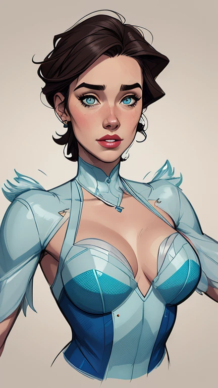 Personagem mulher estilo atompunk Fallout 4 Jennifer Connelly le com marcas de guerras Imagem de desenho animado de uma mulher .Ilustra??o estilo desenho animado, estilo de arte dos desenhos animados, estilo de arte dos desenhos animados, digital illustration style, estilo atompunk design de personagens altamente detalhado, arte digital detalhada coragem, Forest fan art, Design de personagens de retrato, beautiful digital illustration, retrato de alta qualidade, Arte em quadrinhos, mulher jovem cabelo com transas lindas . Queen Anna of ArendelleBeautiful lined eyes Medium large bust and wonderful sexy clothes. image expression of sexual desire from waist to head illustration Queen Anne of Arendelle atompunk style Fallout 4