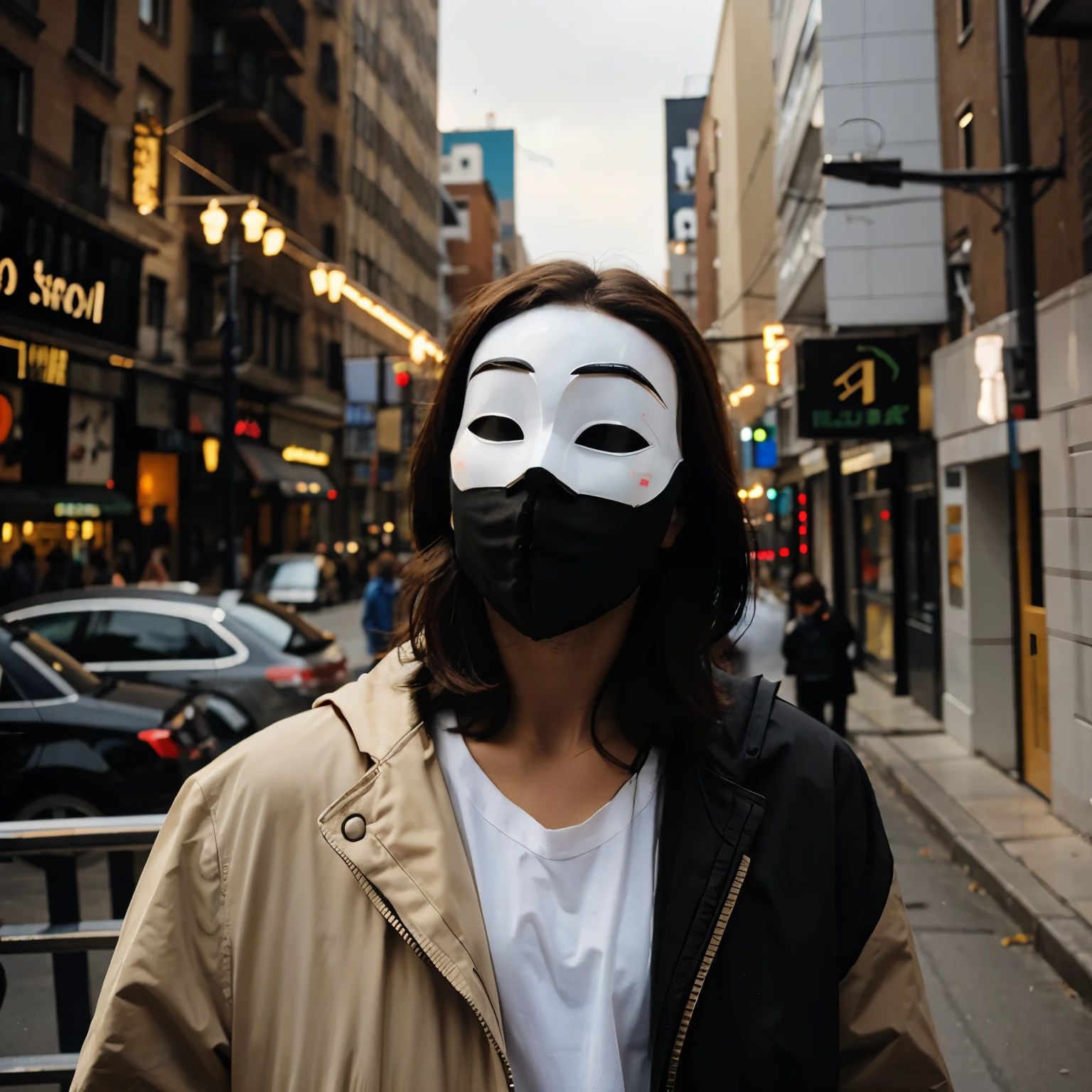 Anonymous with question mark mask