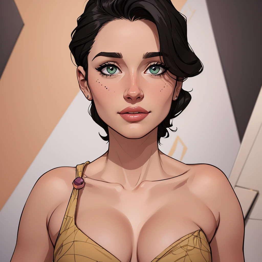 Personagem mulher estilo atompunk Fiona rainha Anna de Arendelle com marcas de guerras Imagem de desenho animado de uma mulher .Ilustra??o estilo desenho animado, estilo de arte dos desenhos animados, estilo de arte dos desenhos animados, digital illustration style, estilo atompunk design de personagens altamente detalhado, arte digital detalhada coragem, Forest fan art, Design de personagens de retrato, beautiful digital illustration, retrato de alta qualidade, Arte em quadrinhos, mulher jovem cabelo com transas lindas . Queen Anna of ArendelleBeautiful lined eyes Medium large bust and wonderful sexy clothes. image expression of sexual desire from waist to head illustration Queen Anne of Arendelle atompunk style Fallout 4 style pose playboy magazine sensual witch Character cartoon style facial expression happy beautiful smile and six medium small portrait mode waist up with lots of gold around her other stones precious portrait mode waist up queen of the south Jennifer Connelly GTA scenery dominatrix gold coins chest with jewelry with her boyfriend, um homem com barba preta, armado com um estilo militar,