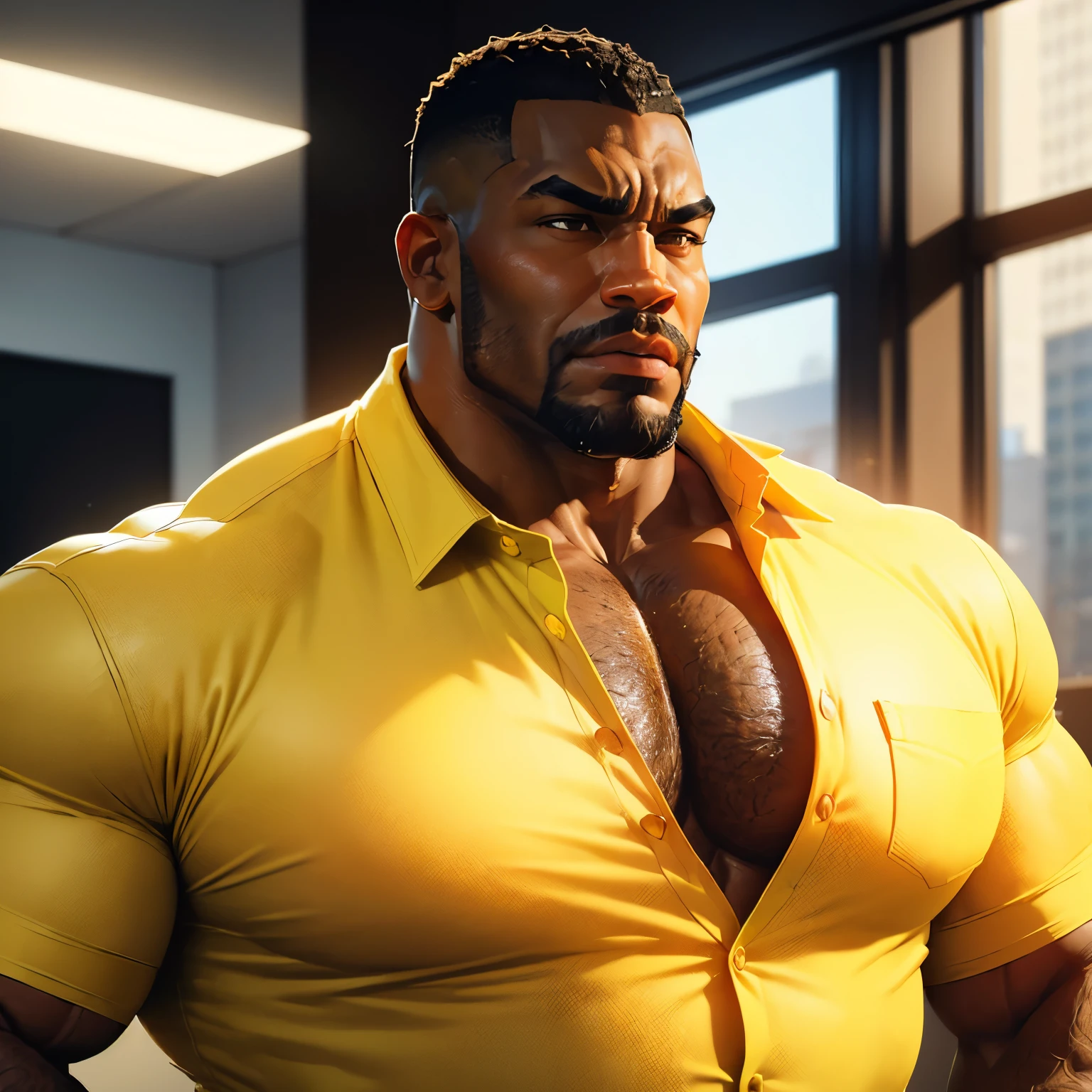 Luke Cage Marvel, super strong, muscular, ABS, 35mm lens, photography, ultra details, HDR, UHD,8K