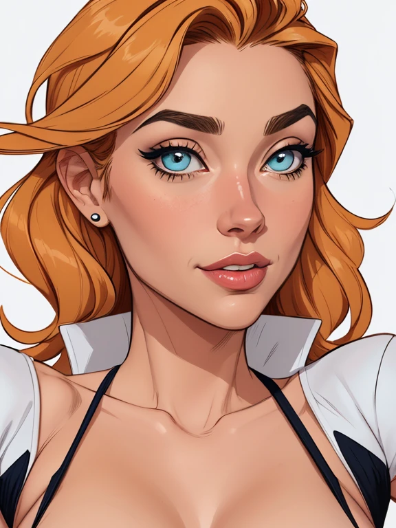 estilo de desenho animado:1.2), Denise Richards Mulher brasileira desenho ART Artline mulher fundo branco Imagem cartoon de uma mulher , roupas sensuais , garota super valente destemida , Ilustra??o estilo desenho animado, estilo de arte dos desenhos animados, estilo de arte dos desenhos animados, digital illustration style, design de personagens altamente detalhado, arte digital detalhada fofa, City fan art, design de personagem retrato, beautiful digital illustration, retrato de alta qualidade, arte em quadrinhos, retrato do design do personagem, white background Busty without clothes and medium breasts female character cartoon style Denise Richards 