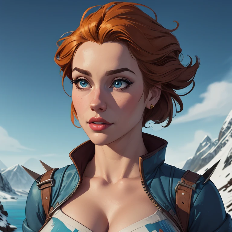 Personagem mulher estilo atompunk Fallout 4 mas max Rainha Anna de Arendelle com marcas de guerras Imagem de desenho animado de uma mulher .Ilustra??o estilo desenho animado, estilo de arte dos desenhos animados, estilo de arte dos desenhos animados, digital illustration style, estilo atompunk design de personagens altamente detalhado, arte digital detalhada coragem, Forest fan art, Design de personagens de retrato, beautiful digital illustration, retrato de alta qualidade, Arte em quadrinhos, mulher jovem cabelo com transas lindas . Queen Anna of ArendelleBeautiful lined eyes Medium large bust and wonderful sexy clothes. image expression of sexual desire from waist to head illustration Queen Anne of Arendelle atompunk style Fallout 4 mas max
