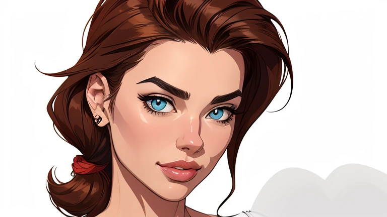 estilo de desenho animado:1.2), Denise Richards Mulher brasileira desenho ART Artline mulher fundo branco Imagem cartoon de uma mulher , roupas sensuais , garota super valente destemida , Ilustra??o estilo desenho animado, estilo de arte dos desenhos animados, estilo de arte dos desenhos animados, digital illustration style, design de personagens altamente detalhado, arte digital detalhada fofa, City fan art, design de personagem retrato, beautiful digital illustration, retrato de alta qualidade, arte em quadrinhos, retrato do design do personagem, white background Busty without clothes and medium breasts female character cartoon style Denise Richards