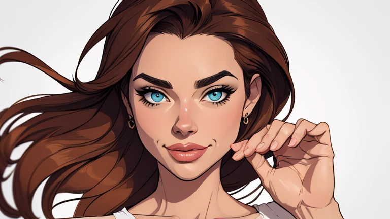 estilo de desenho animado:1.2), Denise Richards Mulher brasileira desenho ART Artline mulher fundo branco Imagem cartoon de uma mulher , roupas sensuais , garota super valente destemida , Ilustra??o estilo desenho animado, estilo de arte dos desenhos animados, estilo de arte dos desenhos animados, digital illustration style, design de personagens altamente detalhado, arte digital detalhada fofa, City fan art, design de personagem retrato, beautiful digital illustration, retrato de alta qualidade, arte em quadrinhos, retrato do design do personagem, white background Busty without clothes and medium breasts female character cartoon style Denise Richards 