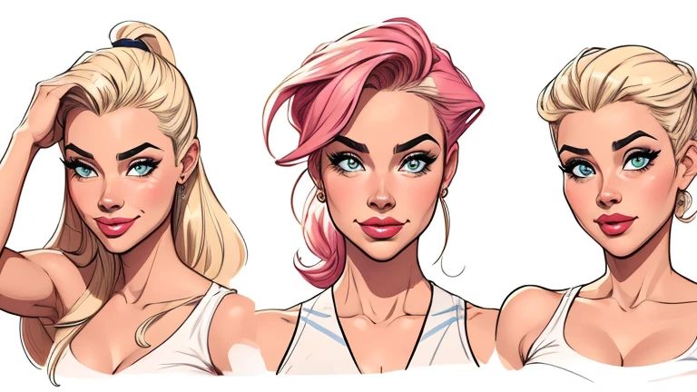 estilo de desenho animado:1.2), Denise Richards Mulher brasileira desenho ART Artline mulher fundo branco Imagem cartoon de uma mulher , roupas sensuais , garota super valente destemida , Ilustra??o estilo desenho animado, estilo de arte dos desenhos animados, estilo de arte dos desenhos animados, digital illustration style, design de personagens altamente detalhado, arte digital detalhada fofa, City fan art, design de personagem retrato, beautiful digital illustration, retrato de alta qualidade, arte em quadrinhos, retrato do design do personagem, white background Busty without clothes and medium breasts female character cartoon style Denise Richards