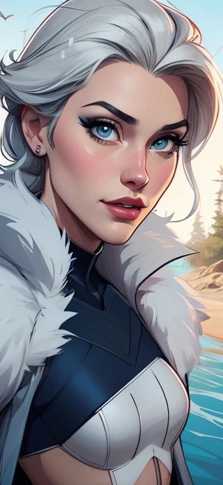 Personagem mulher estilo atompunk Fallout 4 mas max Rainha Anna de Arendelle com marcas de guerras Imagem de desenho animado de uma mulher .Ilustra??o estilo desenho animado, estilo de arte dos desenhos animados, estilo de arte dos desenhos animados, digital illustration style, estilo atompunk design de personagens altamente detalhado, arte digital detalhada coragem, Forest fan art, Design de personagens de retrato, beautiful digital illustration, retrato de alta qualidade, Arte em quadrinhos, mulher jovem cabelo com transas lindas . Queen Anna of ArendelleBeautiful lined eyes Medium large bust and wonderful sexy clothes. image expression of sexual desire from waist to head illustration Queen Anne of Arendelle atompunk style Fallout 4 mas max