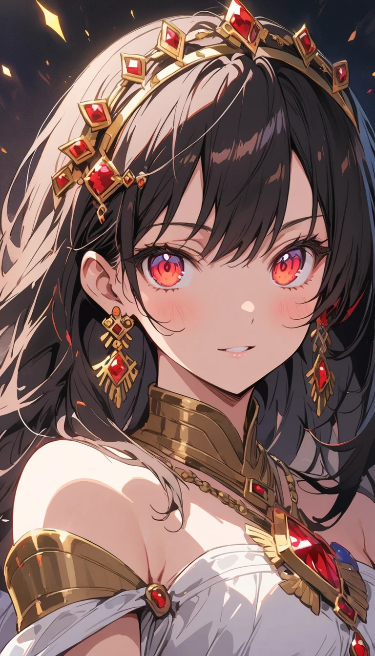 1Girl, Diamond decoration, Diamond in the rough background,(Diamond jewel), Mysterious,Beautiful gemstone background、Jewelry decoration、 BREAK,(Top Quality, Masterpiece, High Resolution, Detail), Anime Style, Flat Style,dynamic angle, (Shining Eyes, Detailed Beautiful Face), BREAK,Beautiful gemstones are scattered in the background、Fantasy、Dynamic Angle、Anime