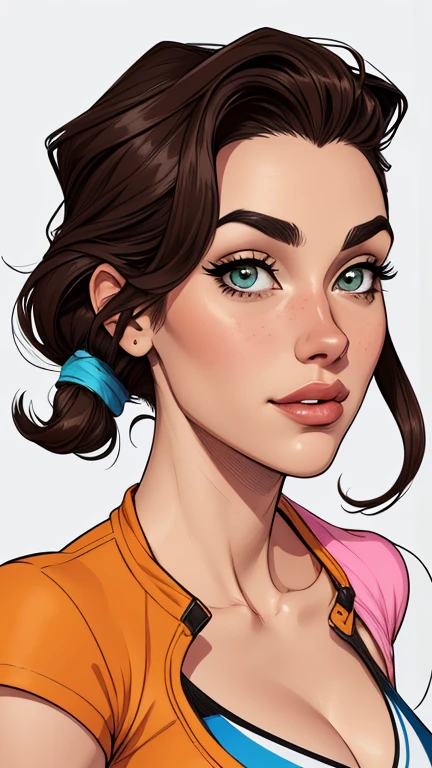 estilo de desenho animado:1.2), mulher brasileira draw ART Artline fundo branco mulher Imagem de desenho animado de uma mulher , roupas sensuais , garota super valente destemida , cartoon style illustration, estilo de arte dos desenhos animados, estilo de arte dos desenhos animados, digital illustration style, design de personagens altamente detalhado, arte digital detalhada fofa, City fan art, design de personagem retrato, beautiful digital illustration, retrato de alta qualidade, arte em quadrinhos, retrato do design do personagem, white background Busty without clothes and medium breasts female character cartoon style dressed in Fallout 4 uniform