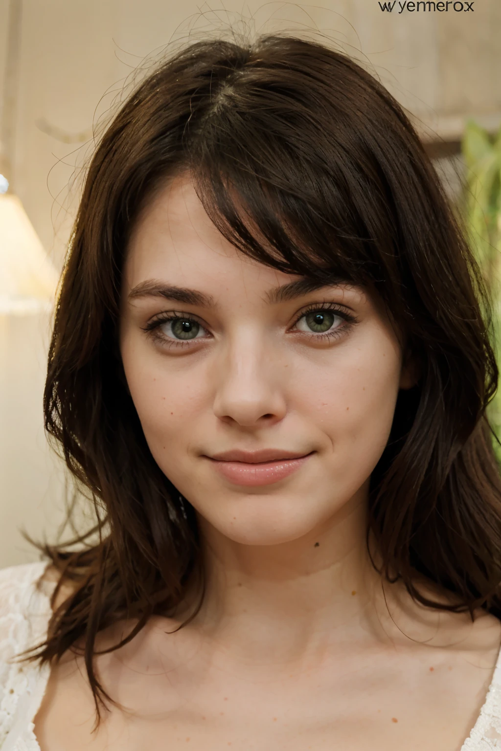beautiful brunette, american modest woman, 23, cute, innocent, green eyes, sweet, fun