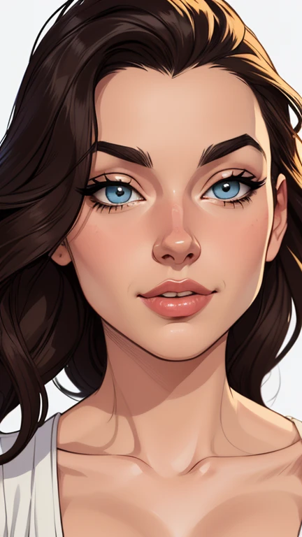 estilo de desenho animado:1.2), os west velho oeste mulher brasileira draw ART Artline fundo branco mulher Imagem de desenho animado de uma mulher , roupas sensuais , garota super valente destemida , cartoon style illustration, estilo de arte dos desenhos animados, estilo de arte dos desenhos animados, digital illustration style, design de personagens altamente detalhado, arte digital detalhada fofa, City fan art, design de personagem retrato, beautiful digital illustration, retrato de alta qualidade, arte em quadrinhos, retrato do design do personagem, white background Busty without clothes and medium breasts female character cartoon style in Fallout 4 costume old west uniform old west