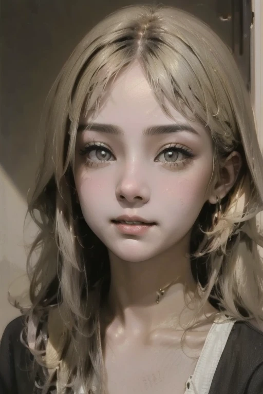super long silky straight blonde hair、Beautiful blonde girl posing in a white top、Bangs between the eyes、Slap in the face、Bangs that cover the eyes、Blonde hair between the eyes、beautiful girl in real life、16-year-old blonde beautiful girl、Beautiful platinum blonde beauty、so beautiful, bright, 大きなbright青い目、very big bright eyes、Small Face Beauty
