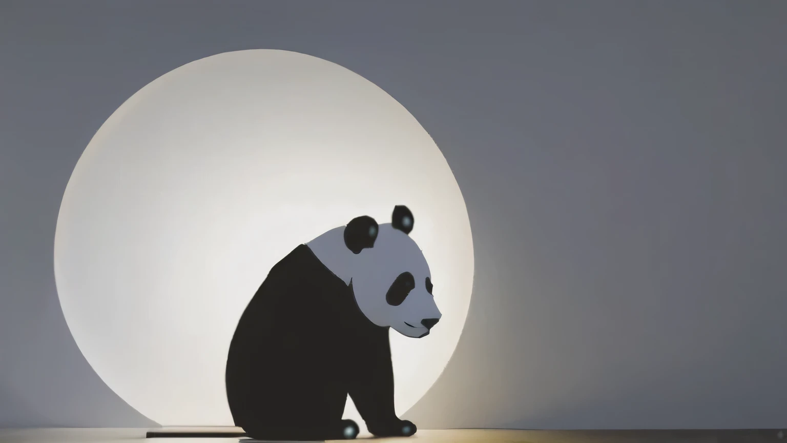 Matepiece, (Panda silhouette:1.4), masterpiece,