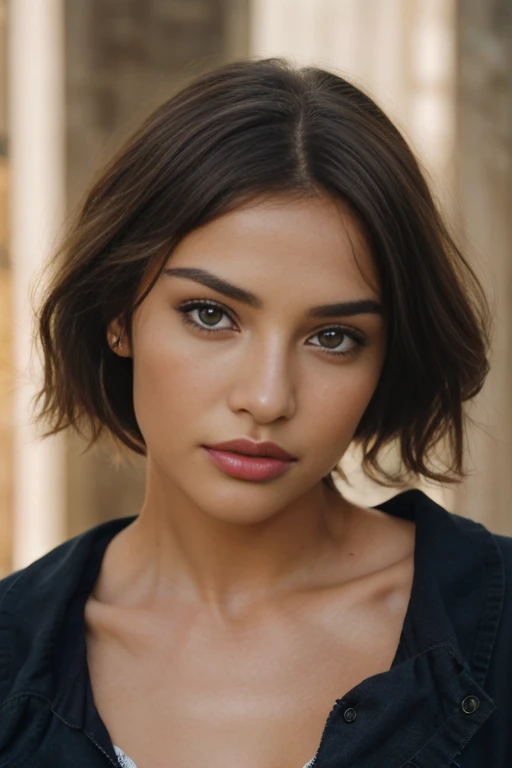 (fermer, Editorial photography of'une femme de 21 ans), araffed woman , Violette Myers, Sexy girl with dark complexion, Portrait de Sophie Mudd, attractive lady, jeune femme noire, magnifique visage latina, photo d'une femme noire, photo d'une belle femme, jeune femme noire, peau d'olive, elle a la peau brun olive,, (Very detailed face:1.4) (SOURIRE:0.7) (fond clair, nature, Soft front light:1.3) lancer, par Lee Jeffries, Nikon D850, photographie de pellicule ,4 Kodak Portra 400 ,f1 camera.6 lentilles ,Des couleurs riches ,hyper realistic ,realistic texture, Dramatic lighting , cinéstill 800,
