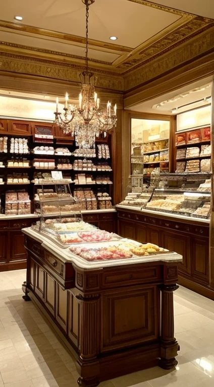 Luxury department stores 19th century Inside the store interior France sweets