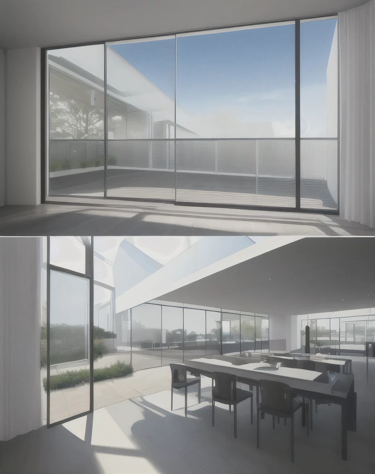 masterpiece, Best quality，Realistic close-up photos of the exhibition hall interior, Architectural Visualization, Modular white film，Fresh style floating building,Architectural Renderinging, concept house, architectural visualization, norman foster style, Realistic rendering, Architectural Rendering, precise Architectural Renderinging, Architectural Concept, , The concept of reality, 2