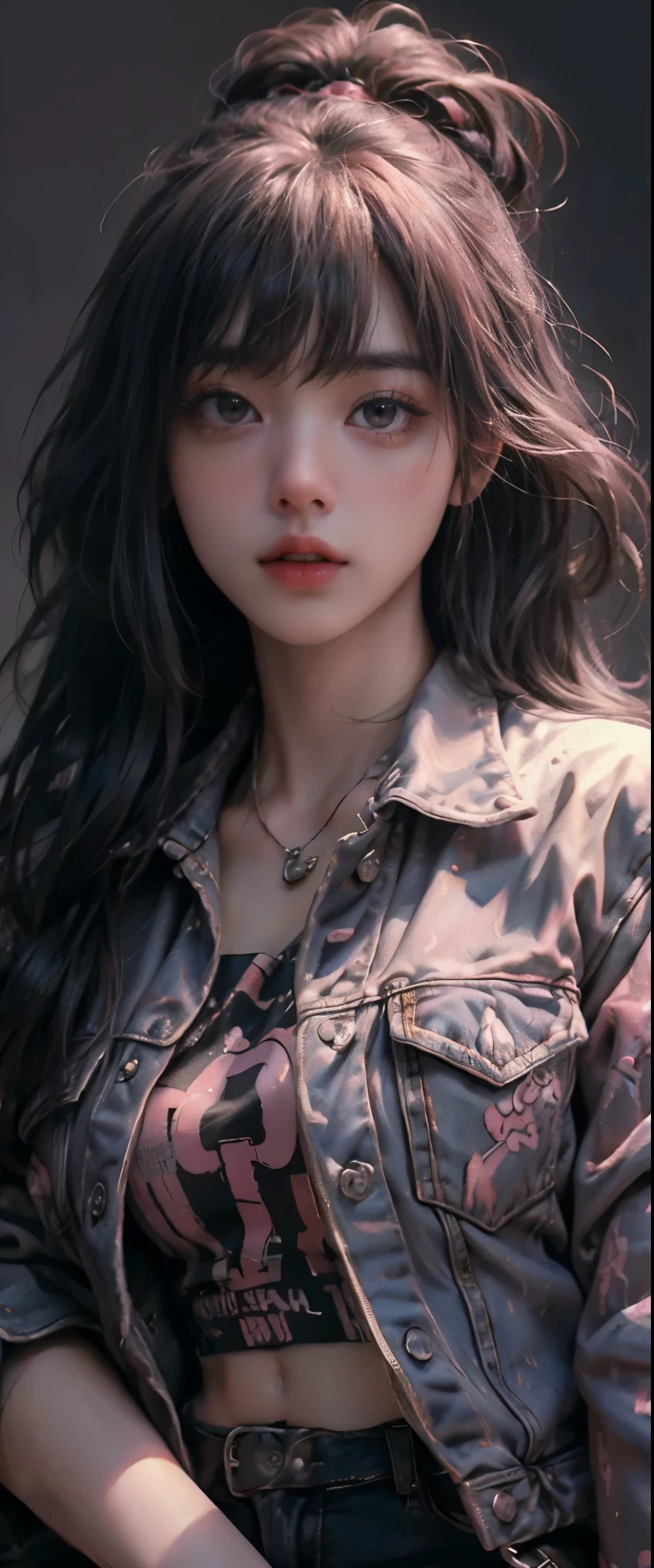 Lisa black pink realistic, artist realistic,pink jackets,((masterpiece, highest quality, Highest image quality, High resolution, photorealistic, Raw photo, 8K)), Retro Game, Nintendo, SEGA, Namco, CAPCOM,