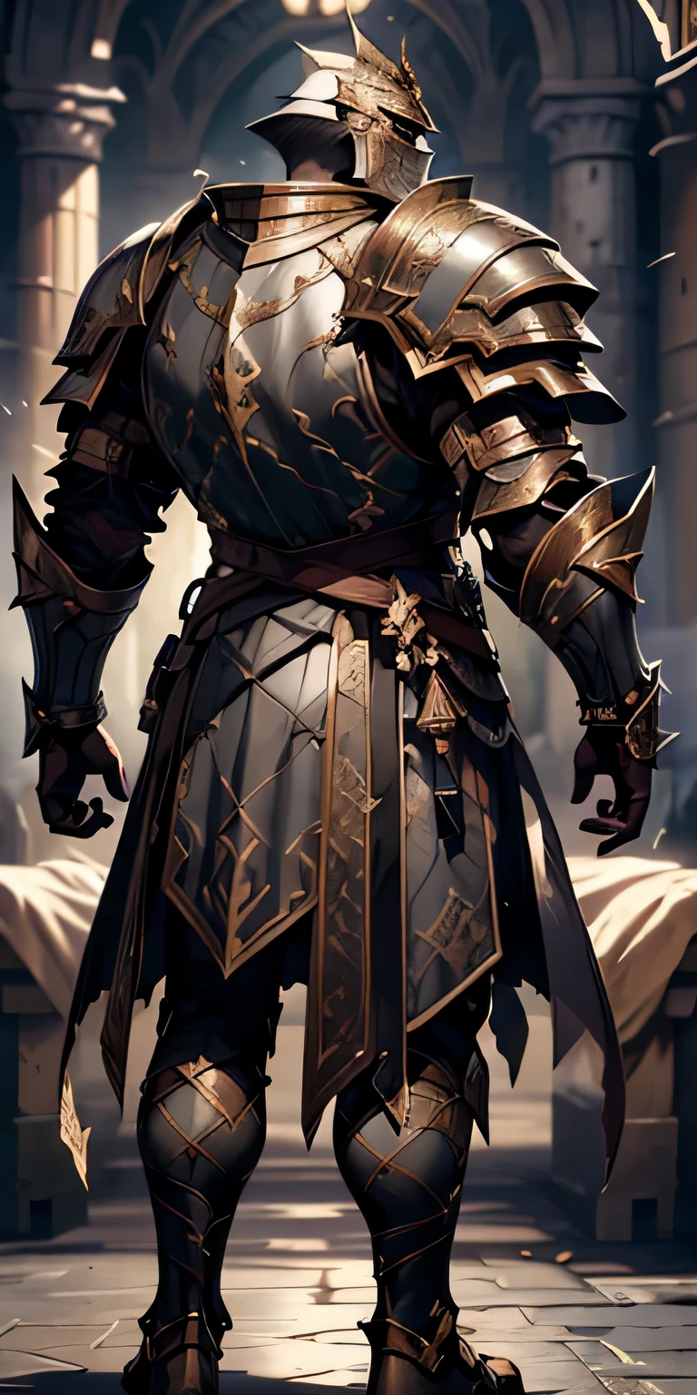 ((CHARACTER DESIGN SHEET, SAME CHARACTER, FRONT, SIDE, BACK)) ((CHARACTER DESIGN SHEET, SAME CHARACTER, FRONT, SIDE, BACK)) ((CHARACTER DESIGN SHEET, SAME CHARACTER, FRONT, SIDE, BACK)) ((masterpiece)),(((best quality))), ((CHARACTER DESIGN SHEET, SAME CHARACTER, FRONT, SIDE, BACK)), ((Extremely realistic shadows, Masterpiece, extremely detailed, photorealistic)) Medieval armor. ((Black armor, Stormcast Eternal armor.)) Stormcast Eternal from Age Of Sigmar, frontal, One-piece helmet, with a mask that represents an expressionless male face, Stormcast Eternal armor, Stormcast Eternal armor, full-length, looking at the camera, facing the audience, standing pose, simple background, three-dimensional light, detailed full-body concept, muscular male, bodybuilder body, Huge muscles, huge pecs, huge chest, bulky pecs, broad shoulders (300 pounds) male, solo, sleek digital concept art, beautiful full-body concept art, art trend, CGsociety full-length, Black armor. Stormcast Eternal armor (massive, huge, muscular, Gigachad) body full of huge muscles; muscle and bulge pecs, huge pecs, ((massive pectorals)) ((huge pectorals)) ripped abs, V-shaped body, thick waist, long legs, strong arms manly, muscular thighs, bulging biceps. A muscular bodybuilder in the making. A potential PRO competitive bodybuilder and bulging neck. ((Black and scarlet armor.)) Medieval. Knight armor. ((CHARACTER DESIGN SHEET, SAME CHARACTER, FRONT, SIDE, BACK))