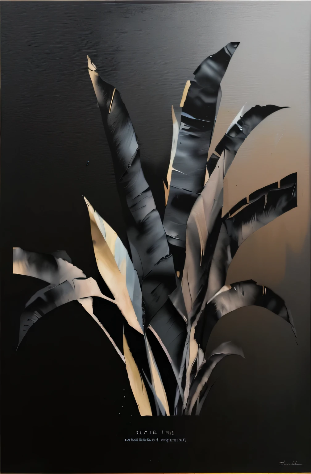 laser cut paintings, stell, black painting
