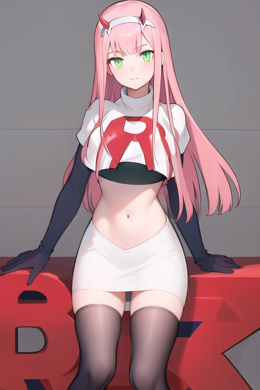 Zero Two Desnuda, Chupando un pene