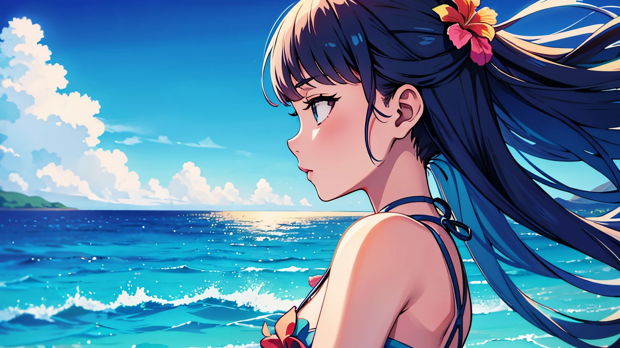 Ocean　girl　profile　Ocean岸　Hawaiian